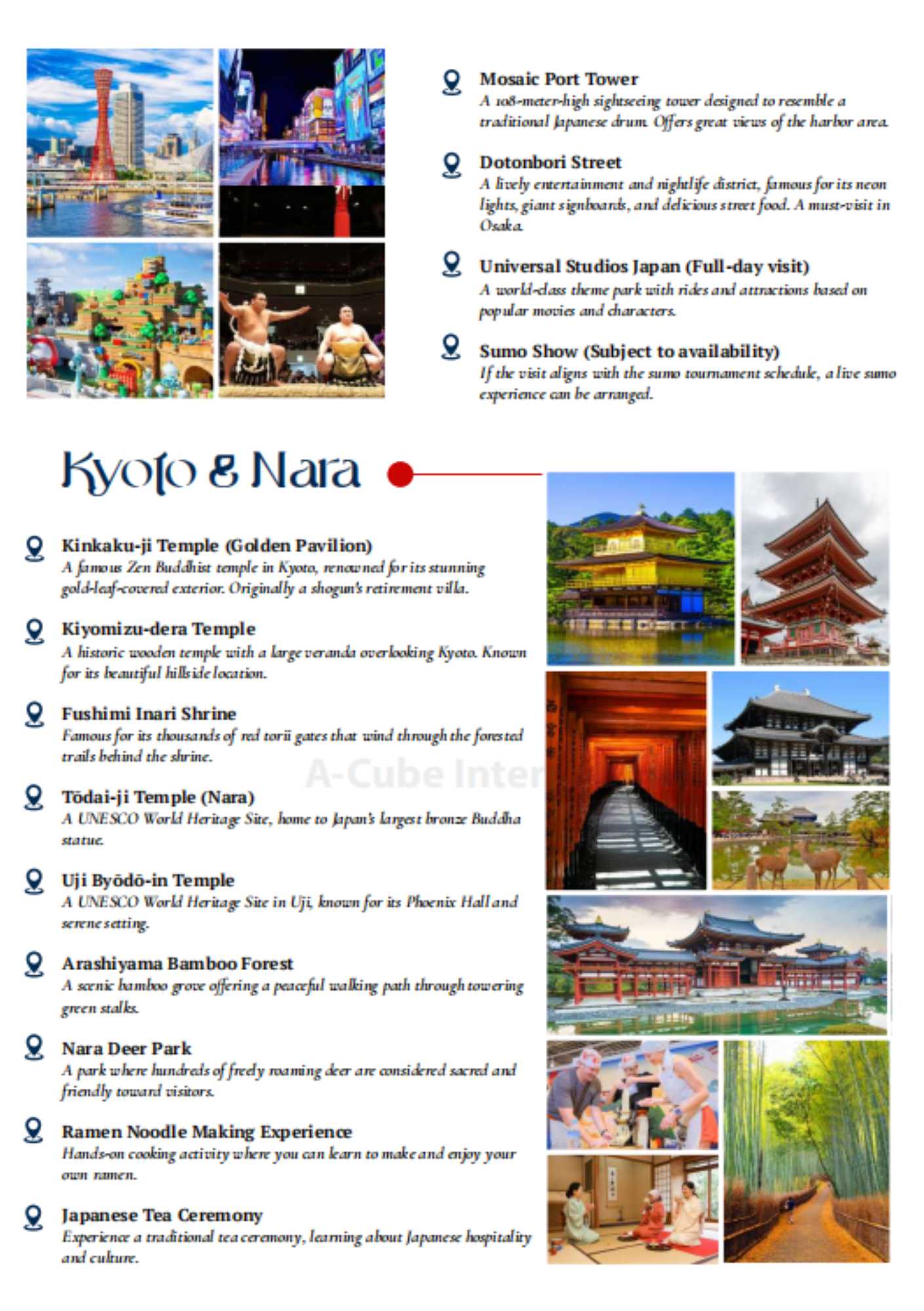Japan Tour Itinerary Page 4